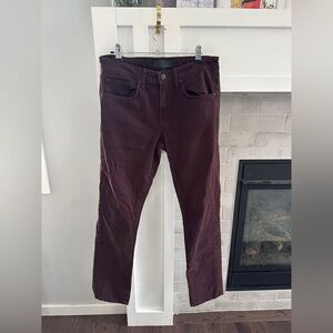 J Brand Deep Burgundy Kane Jeans size 31